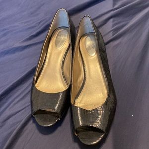 black heels, worn once